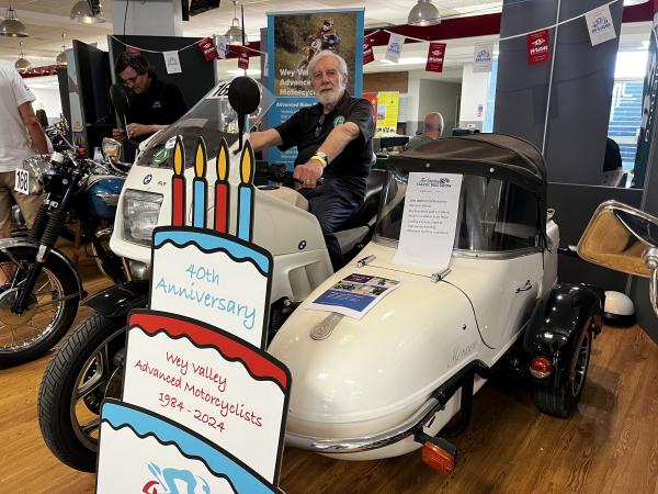 A BMW K100 and sidecar combination